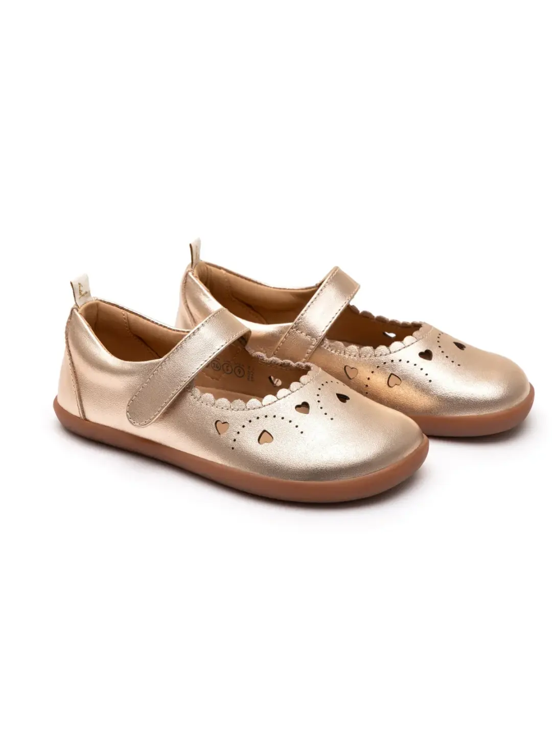 Sweetheart Mary Jane - Metallic Salmon (Kids)