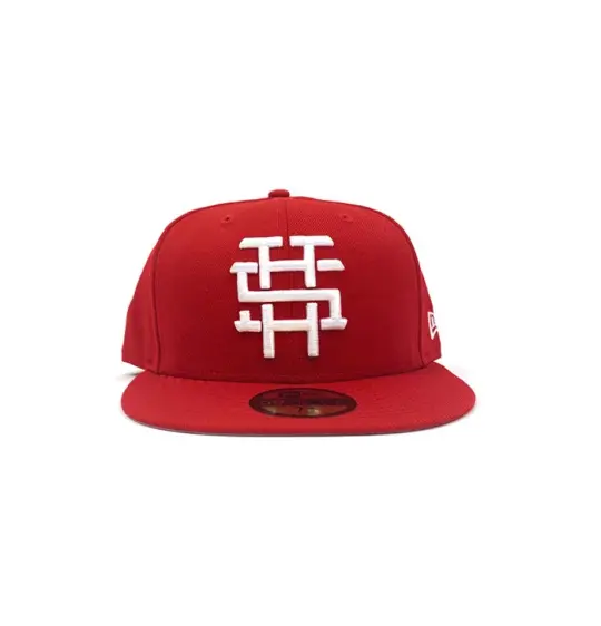 2520 X NEW ERA MONOGRAM LOGO "T5T" 59FIFTY FITTED - SCARLET