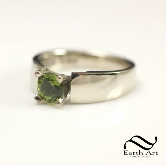 Once Upon A Time Ring - Peridot and Sterling or gold