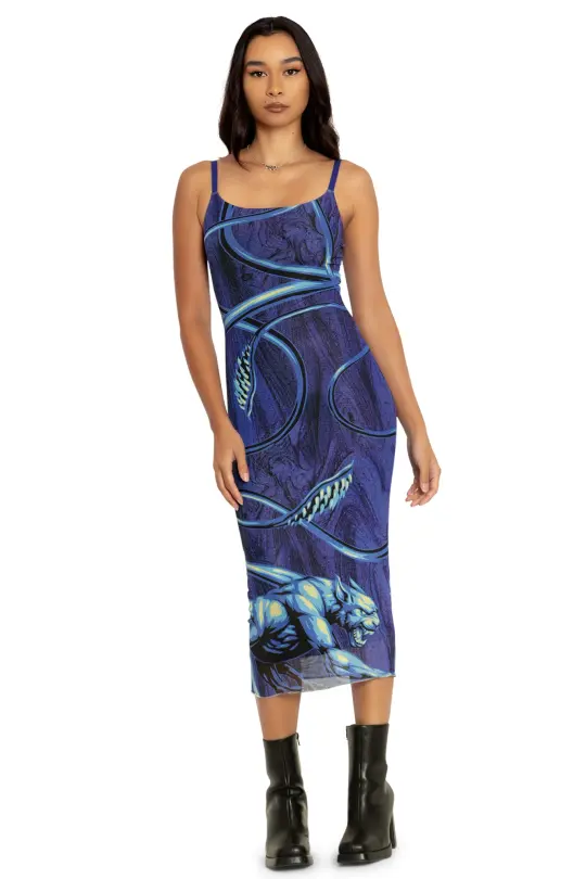 Displacer Beast Sheer Bodycon Slip Dress