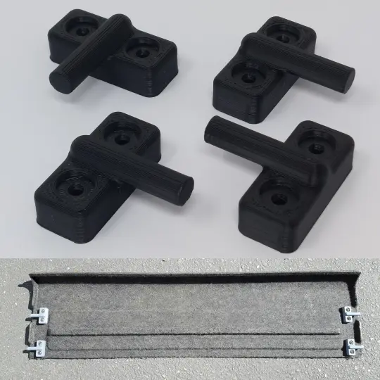 88-91 Honda CRX Cargo Cover Brackets Replicas