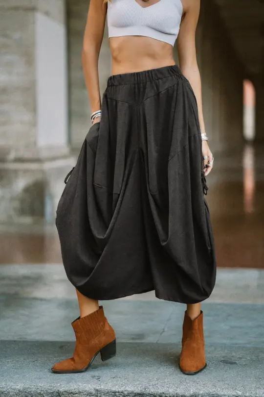 Cotton Pants Amisha Solid Black