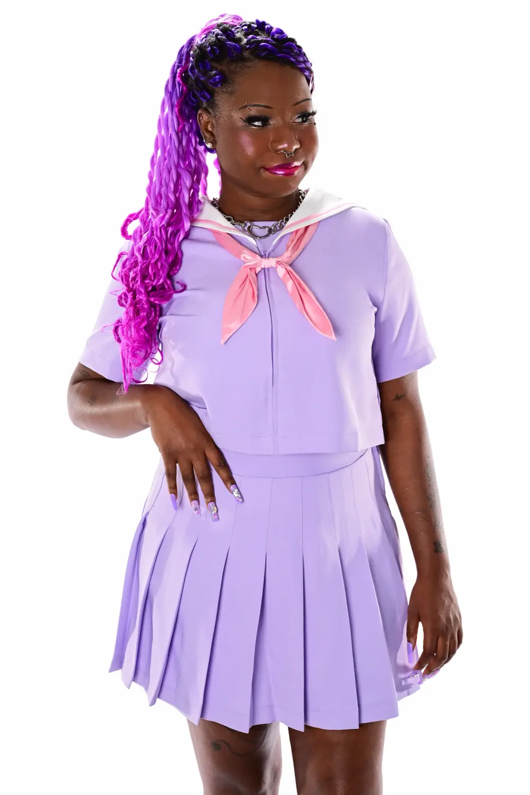 Eva Sailor Top - Lavender