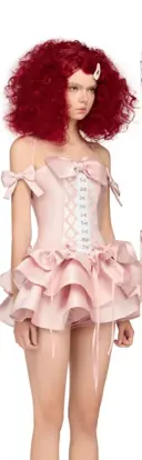 Pink halter neck slim waist sexy cake skirt homecoming dress R4408