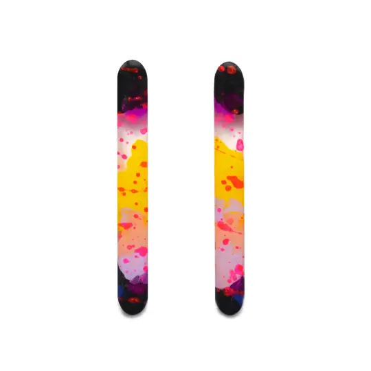 Pink and Yellow Watercolor Resin Bar Stud Earrings