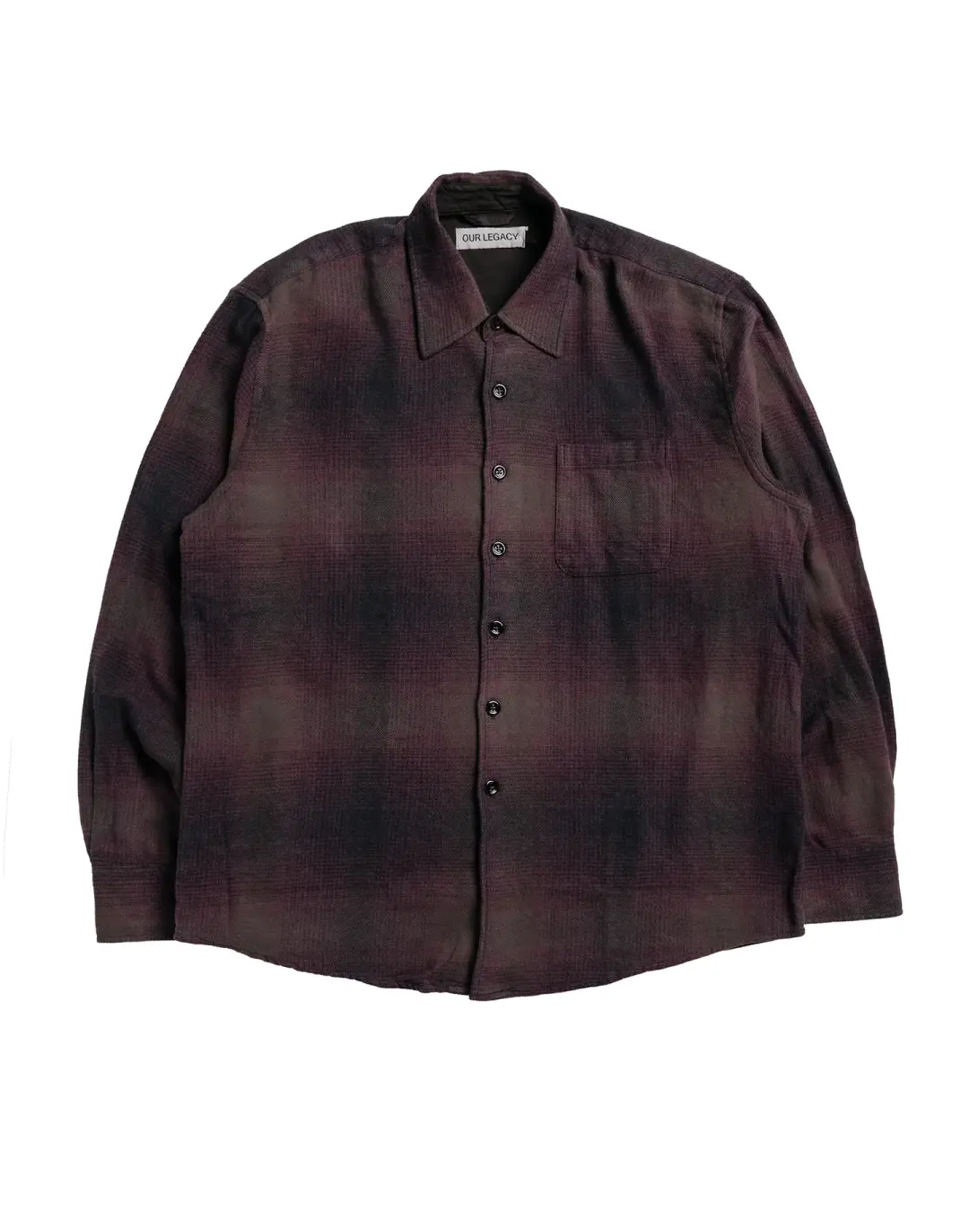 Our Legacy Above Shirt Cordial Dusk Check Grain Weave