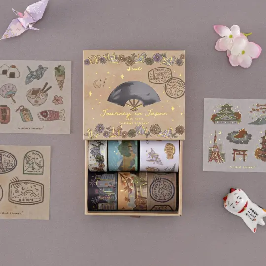 Tsuki ‘Journey in Japan’ Washi Tape Set ☾
