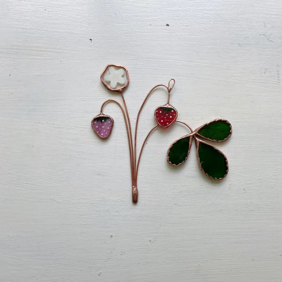 Strawberry Suncatcher no.2  - Summer in the Shire