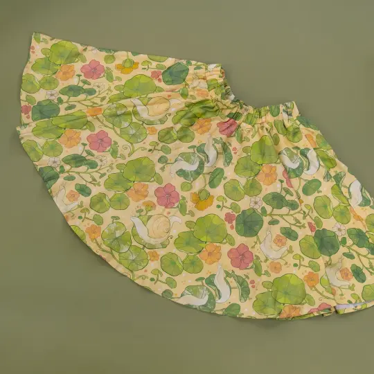 [MINI SKIRT] Snail & Nasturtium