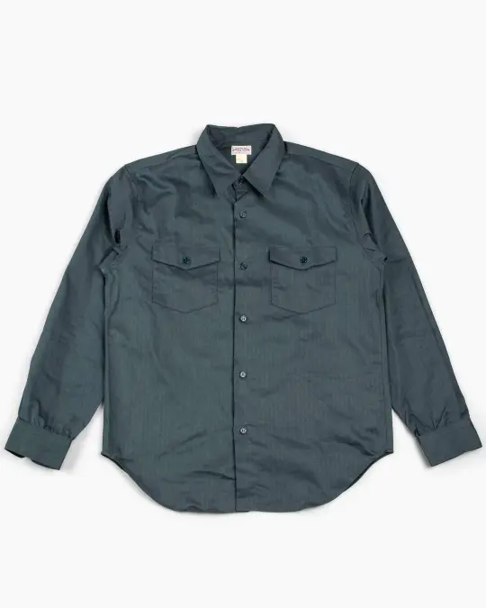 The Real McCoy's MS20010 8HU HBT Workshirt L/S Forest