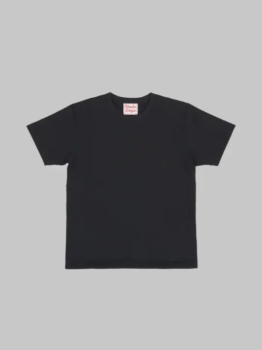 Wonder Looper Triple Heavyweight Tsuriami Crewneck T-Shirt Black