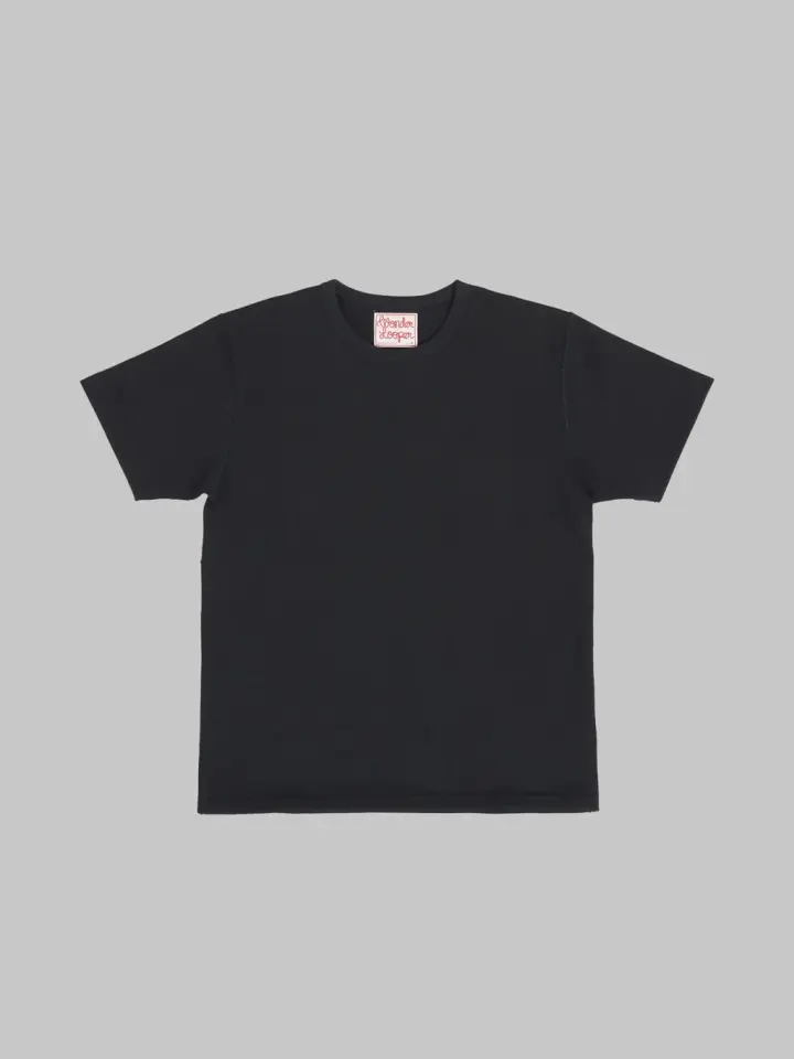 Wonder Looper Triple Heavyweight Tsuriami Crewneck T-Shirt Black