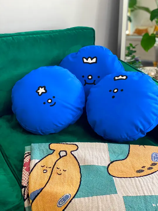 "Fresh Fruit" BLUEBERRY throw pillows