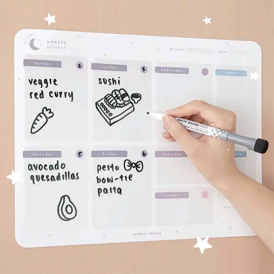 Tsuki Reusable Weekly Wall Planner ☾