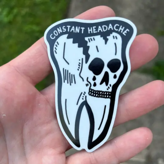 Constant headache sticker