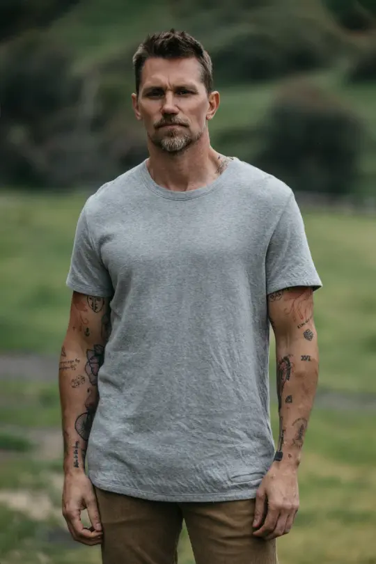 The Stamp Double Knit - Heather Gray
