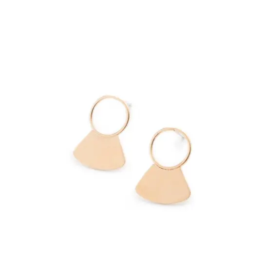 Rutsu stud earrings - gold plated