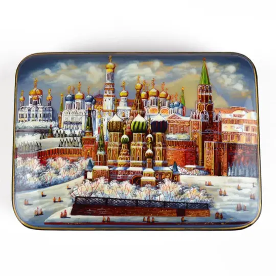 Collectible Fedoskino Russian Lacquer Box