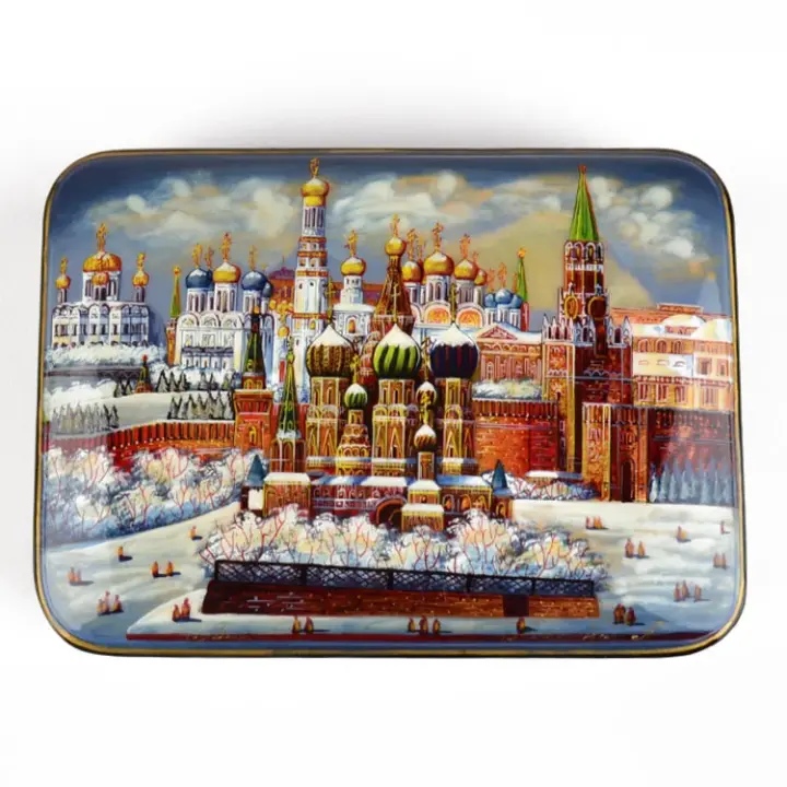 Collectible Fedoskino Russian Lacquer Box