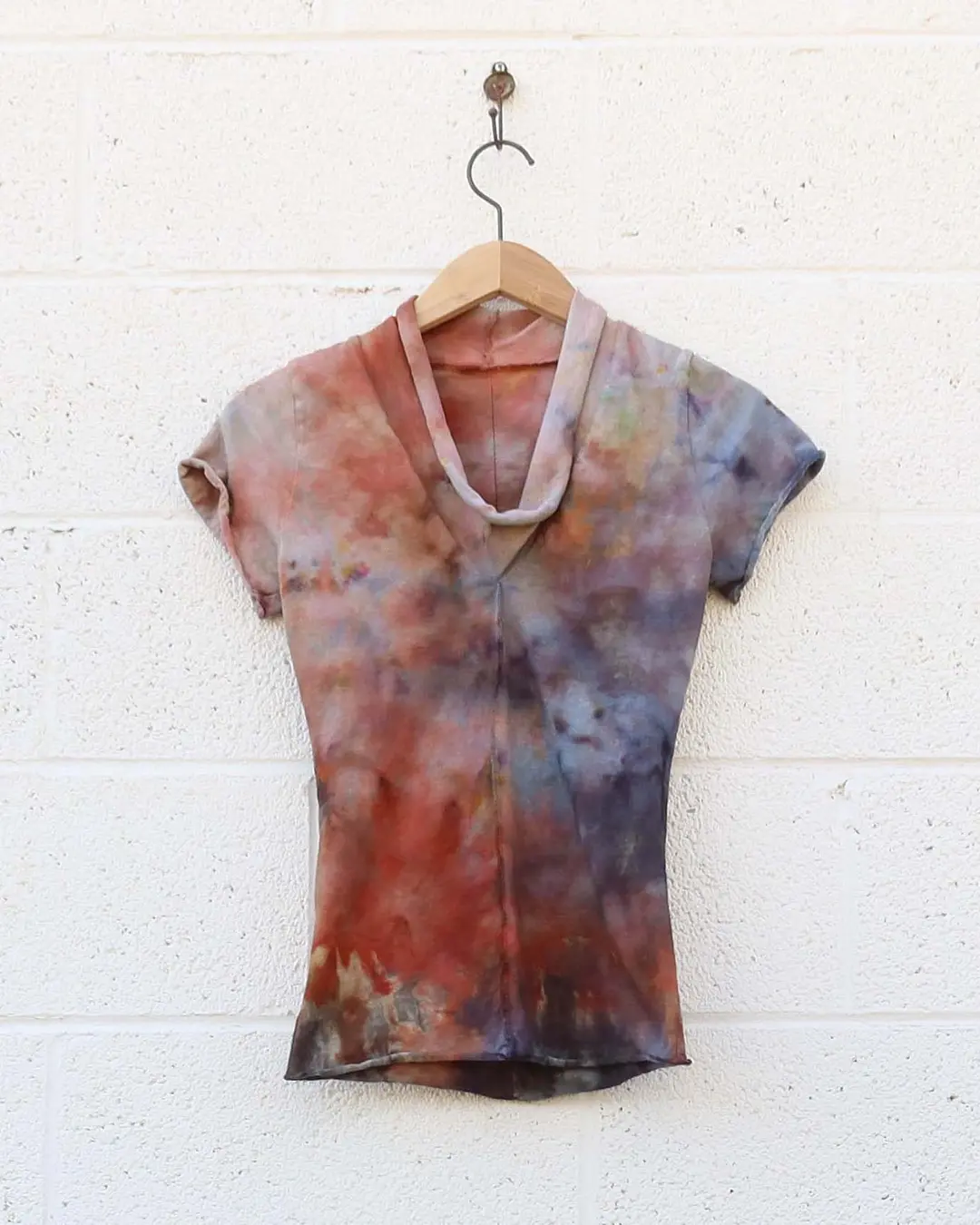 OOAK - Hampi Warrior Simplicity Shirt / XXS / Organic Cotton / Ice Dye (311)