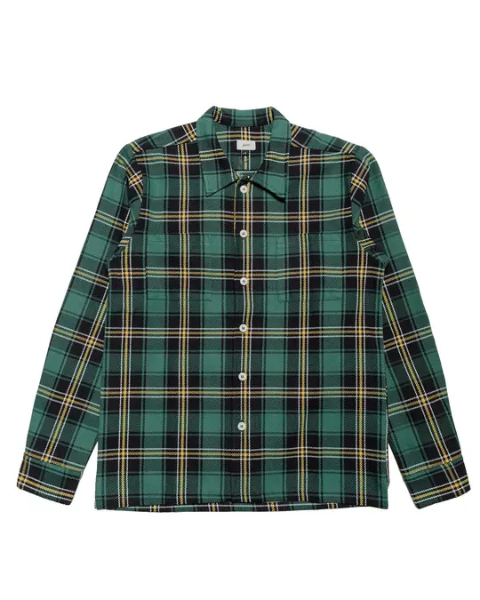 Bather Algae Plaid Flannel Shirt