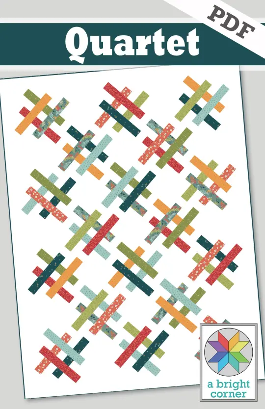 Quartet quilt pattern - PDF version