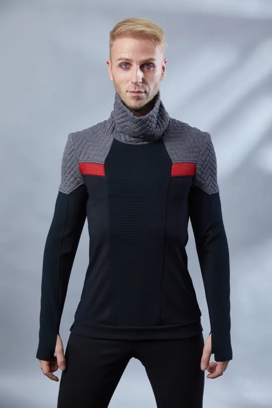 HS-8 Cyberpunk sweater gray