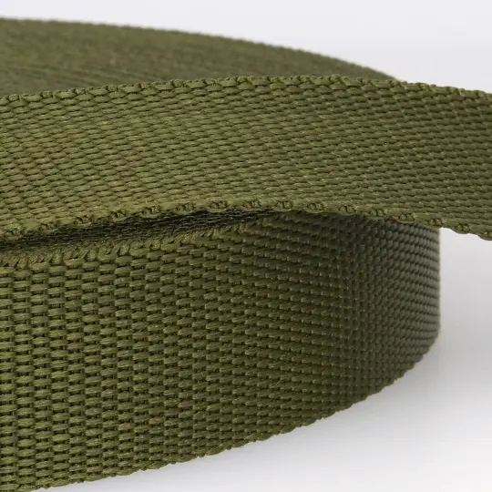 40mm Polypropylene Webbing in Olive