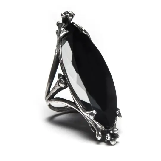 Shadow Aphrodite. Sterling Silver & Onyx Ring.