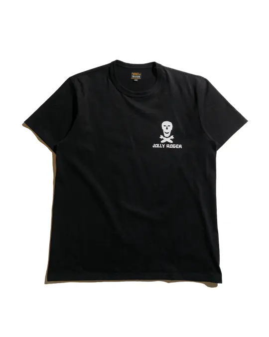 The Real McCoy's MC25004 Military Tee / Jolly Roger, Best Damn Group Black