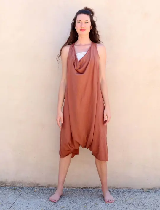 Float Neck Racerback Jodhpur Gaucho Jumper