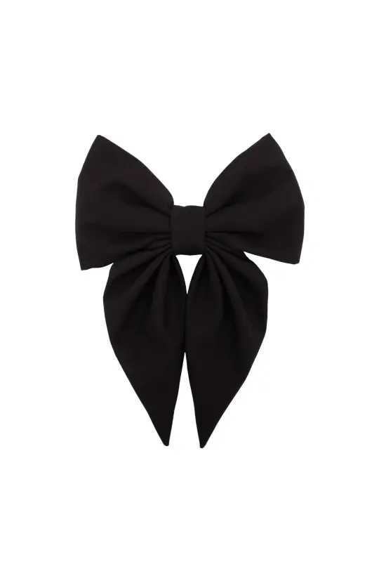 Hair Bow Clip | Classic Black