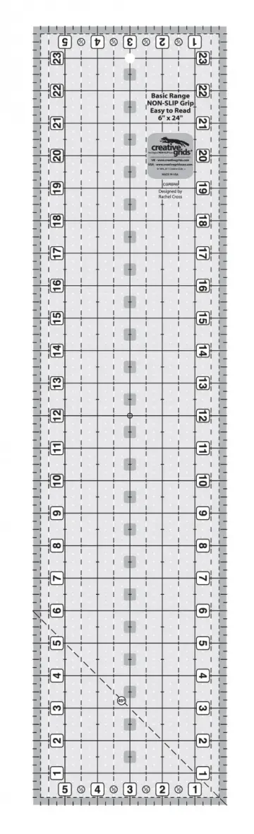 Creative Grids 6" x 24" Ruler