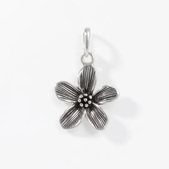 Sterling Silver Blossom Flower Pendant