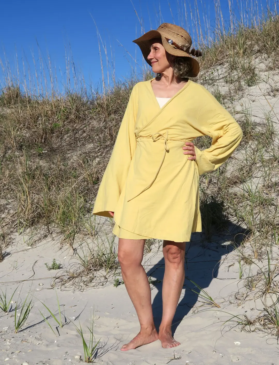 Kimono Wrap Short Dress