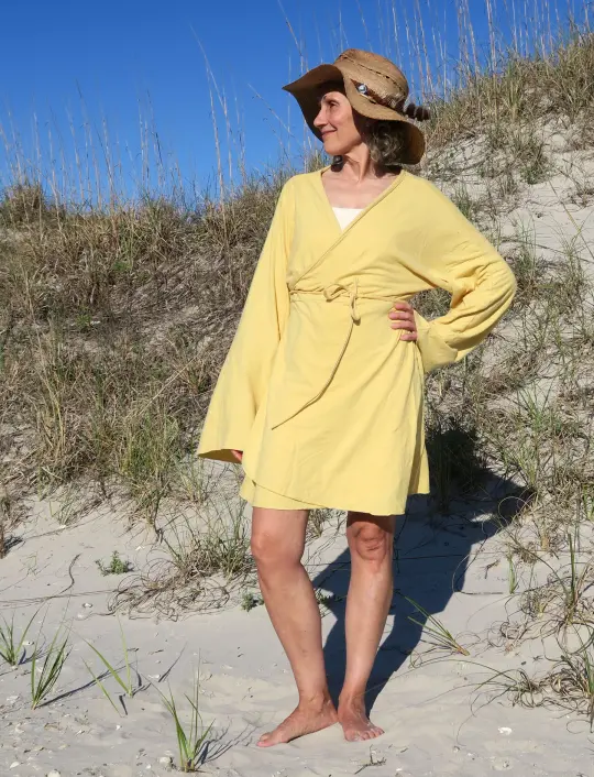 Kimono Wrap Short Dress