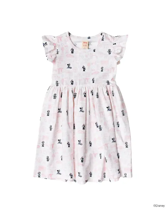 Flutter Dress - Pink Hello Minnie