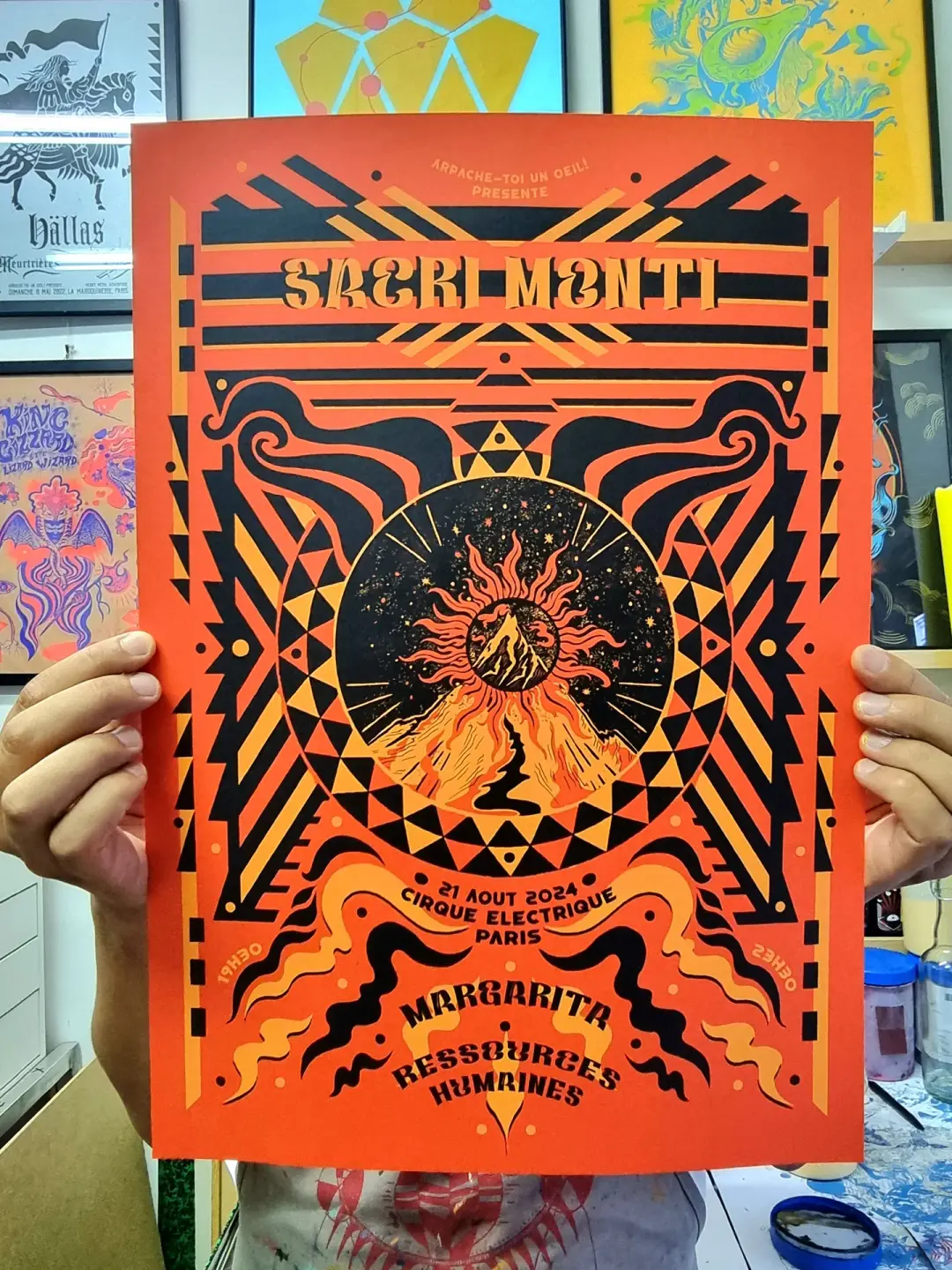 SACRI MONTI  (gigposter Paris 2024)