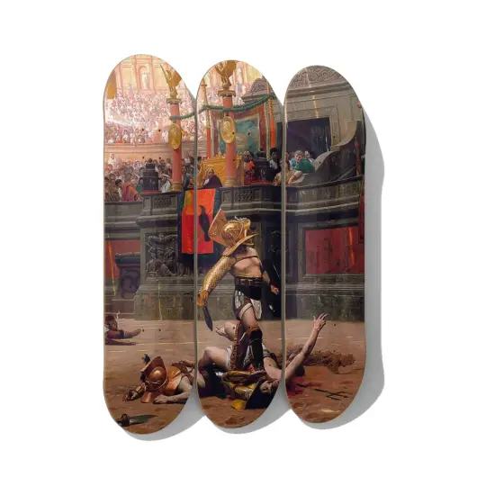Gérôme Pollice Verso Skateboard Art – Triptych