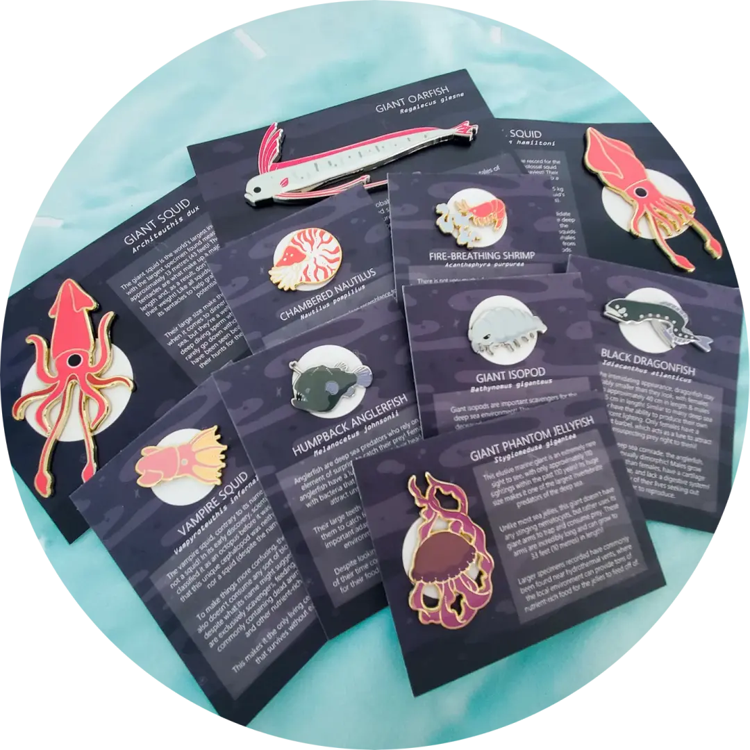 The Deep Sea Enamel Pin Collection