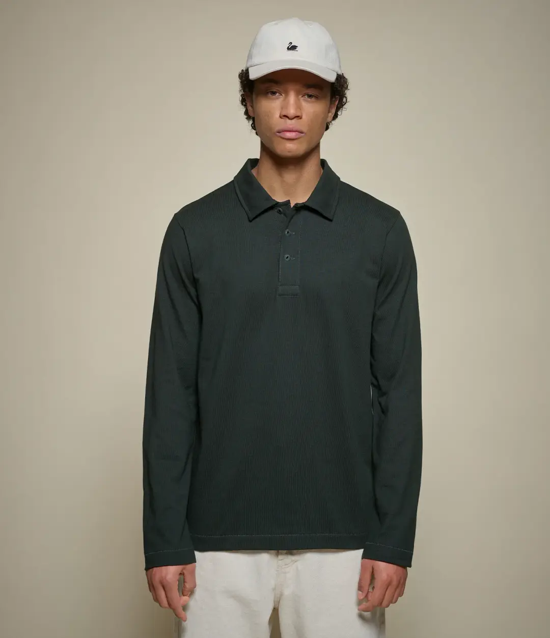 2MPOLO01LS Mid-Century Machine Refined Fit Polo Longsleeve
