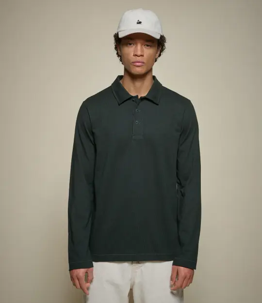 2MPOLO01LS Mid-Century Machine Refined Fit Polo Longsleeve
