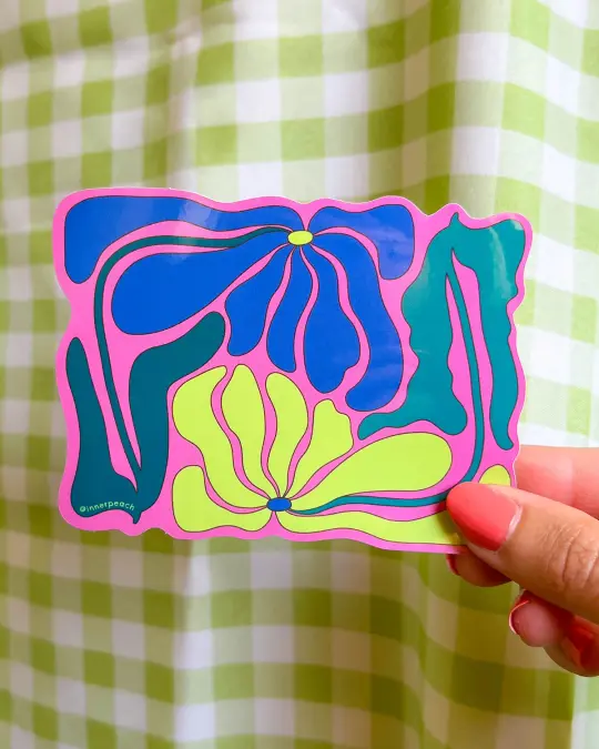Double Daisy Sticker