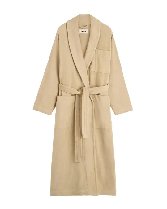 Tekla Terry Classic Bathrobe Sienna