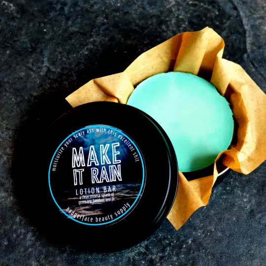 Make it Rain Solid Lotion Bar.
