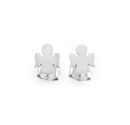 Sterling Silver Angel Earrings