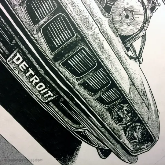 Hemi 'Cuda Original Artwork