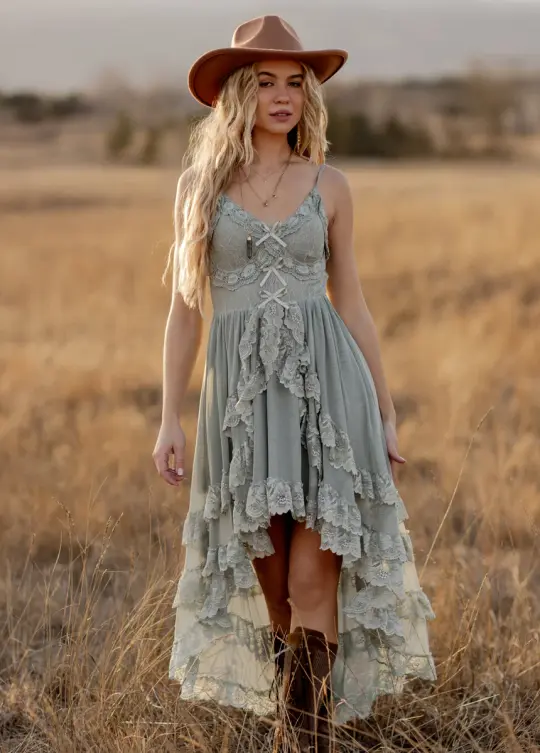 Dagala Dress in Seaglass