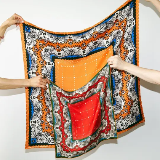 Twofer Silk Scarf - Embrace