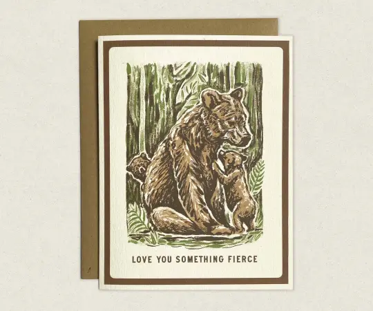 The Wild Wander - Mama Bear Greeting Card: Single